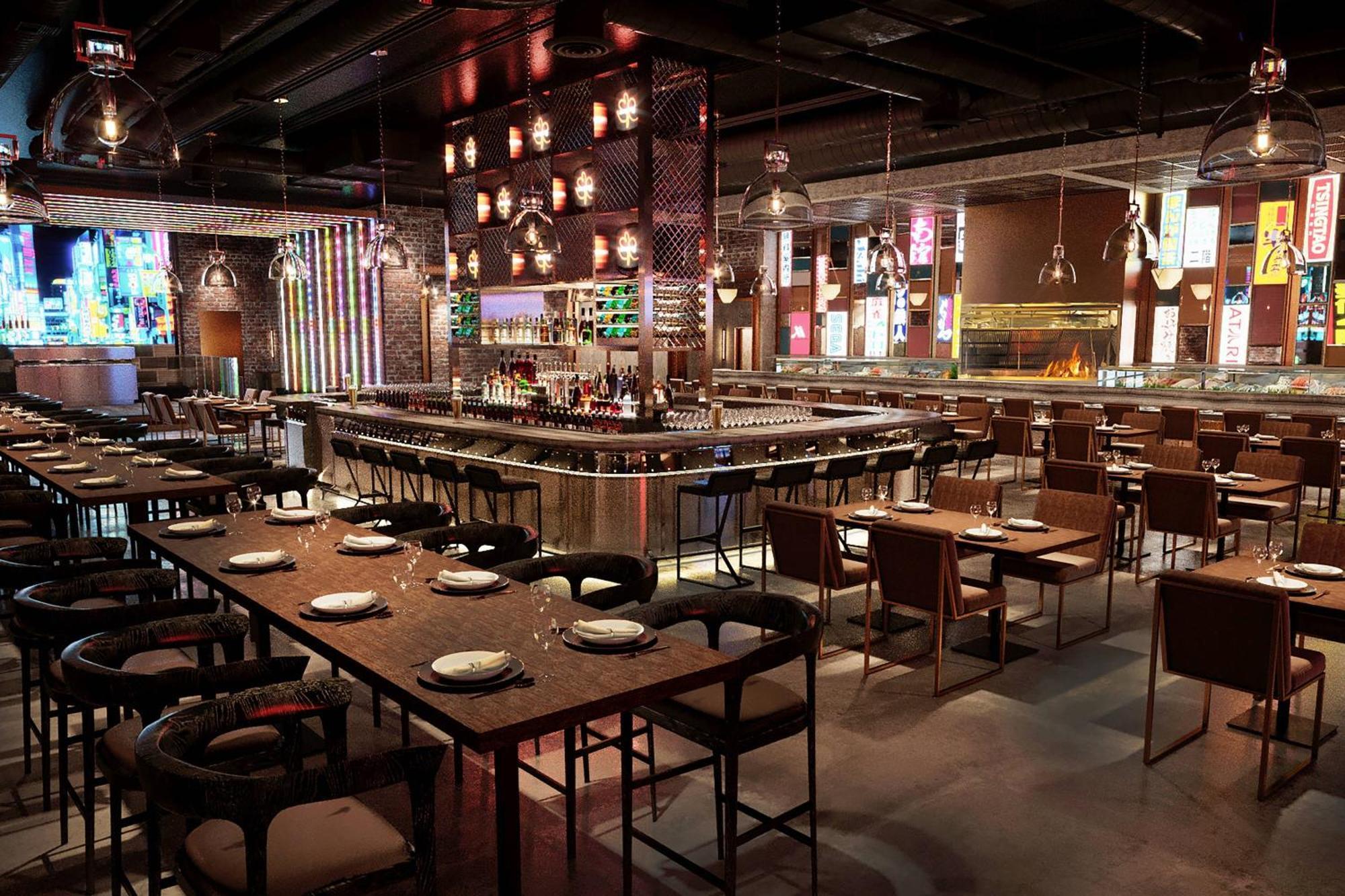 Marriott Resort Palm Jumeirah, Dubai Exterior foto Interior of a restaurant in Hong Kong